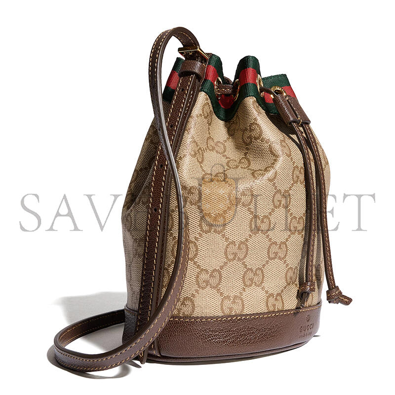 GUCCI MINI BUCKET BAG WITH WEB 876060 (19.5*15.5*10.5cm) GUCCI MINI BUCKET BAG WITH WEB 876060 (19.5*15.5*10.5cm)